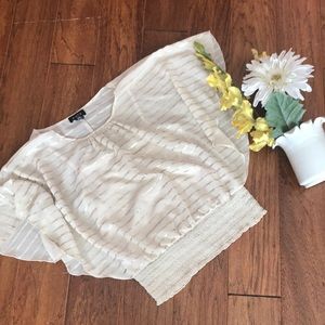 Worn once A. Byer  gold striped tank blouse. Small